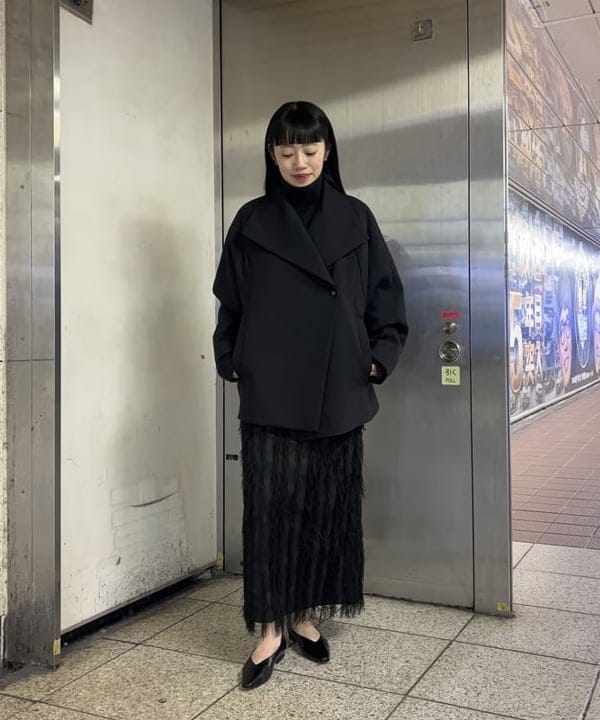 野村 美紅さんの「BEAMS WOMEN｜フェザー ジャガード ドレス スカート .M」を使ったコーディネート