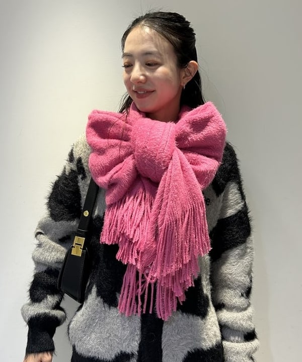 ササキさんの「BEAMS WOMEN｜Lee / ANIMAL KNIT CARDIGAN」を使ったコーディネート