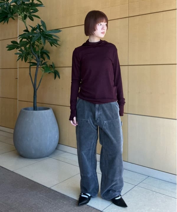 Hazukiさんの「BEAMS WOMEN｜ダブル二ー コーデュロイ ワークパンツ」を使ったコーディネート