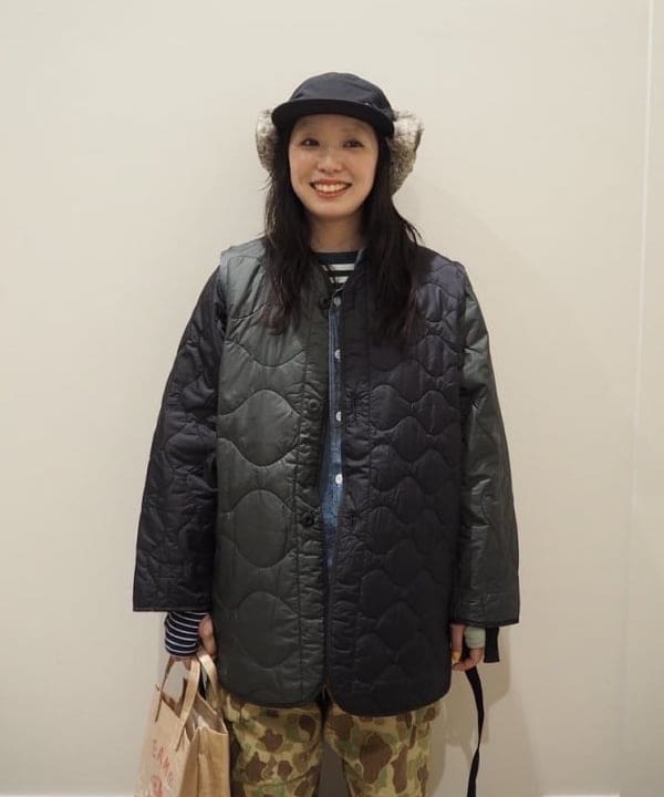 ばるたんさんの「BEAMS WOMEN｜クレイジー デタッチ スリーブ ライナー」を使ったコーディネート