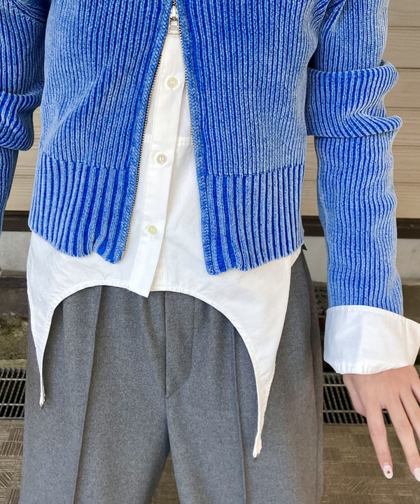 むりょさんの「BEAMS WOMEN｜モールフェード ジップ カーディガン」を使ったコーディネート