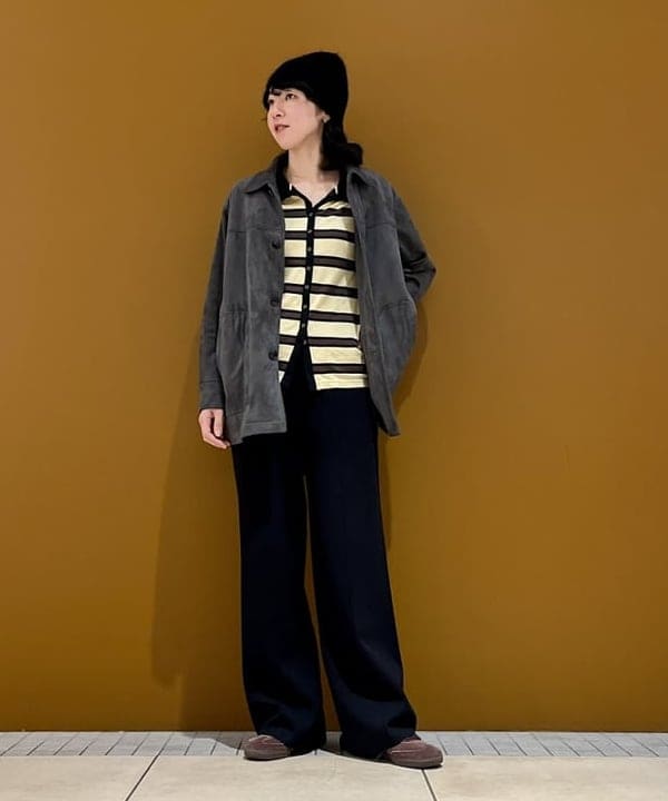 kigoさんの「AK+1 / スムース ニットパンツ」を使ったコーディネート