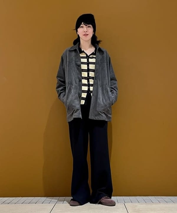 kigoさんの「AK+1 / スムース ニットパンツ」を使ったコーディネート