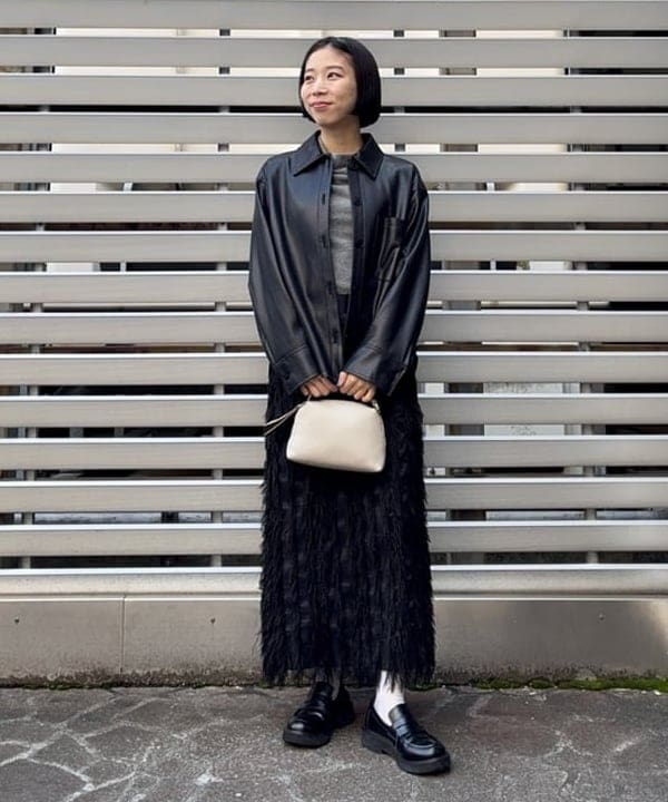 イナダさんの「BEAMS WOMEN｜GIANNI CHIARINI / ALIFA レザーショルダーバッグ S」を使ったコーディネート