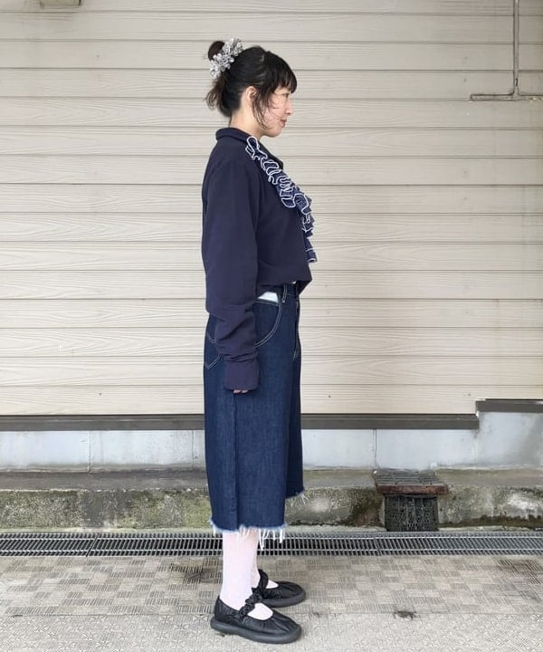 晶さんの「BEAMS WOMEN｜【別注】Orfeo × maturely / フリース ハーフジップ」を使ったコーディネート