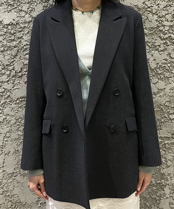 nodokaさんの「BEAMS WOMEN｜ダブルクロス ロング ジャケット」を使ったコーディネート