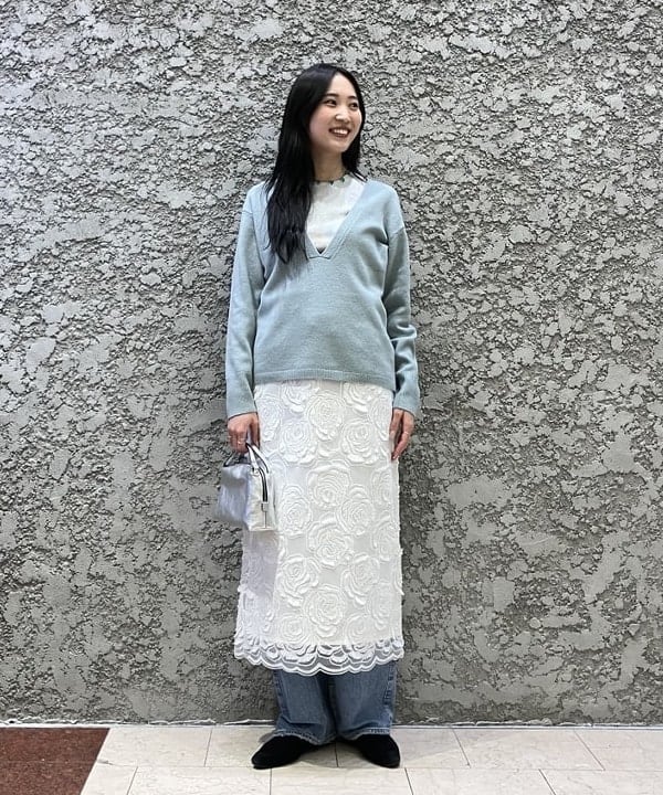 nodokaさんの「BEAMS WOMEN｜ダブルクロス ロング ジャケット」を使ったコーディネート