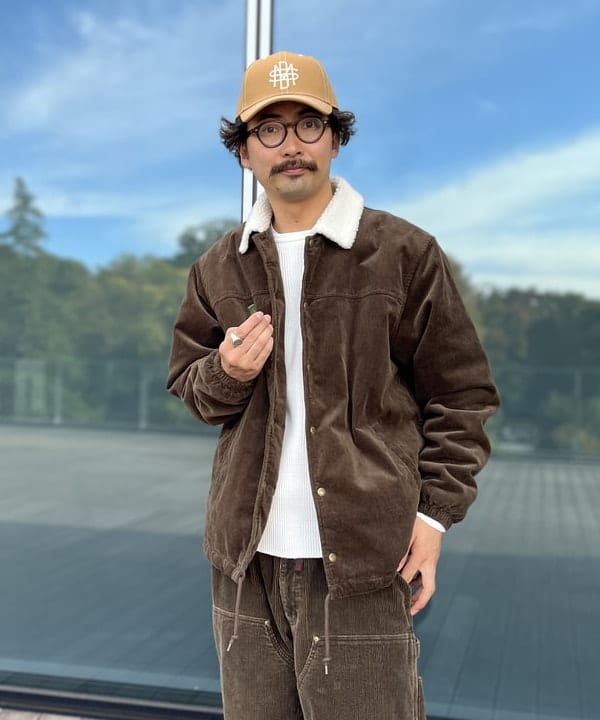 BAKU(東江 漠)さんの「BEAMS WOMEN｜ダブル二ー コーデュロイ ワークパンツ」を使ったコーディネート