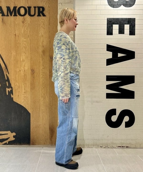 スミレさんの「BEAMS WOMEN｜カスリ モヘア ベースボール」を使ったコーディネート