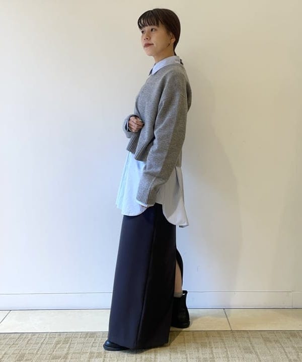 SAKAIさんの「BEAMS WOMEN｜7ゲージ ウール クルーネック プルオーバー」を使ったコーディネート