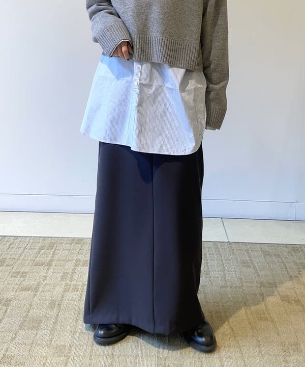 SAKAIさんの「BEAMS WOMEN｜7ゲージ ウール クルーネック プルオーバー」を使ったコーディネート