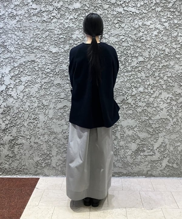 OSUMIさんの「BEAMS WOMEN｜ソフトメルトン ノーカラーコート」を使ったコーディネート