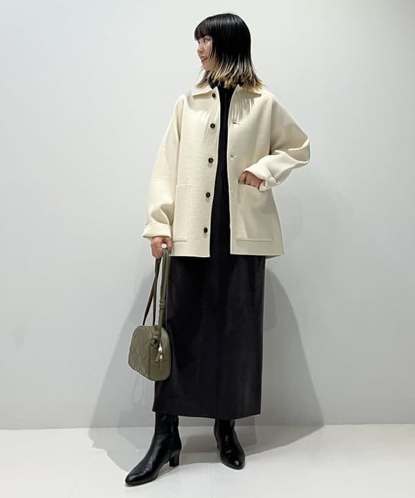 中平 あみさんの「BEAMS WOMEN｜2WAY キュプラ カットワンピース」を使ったコーディネート