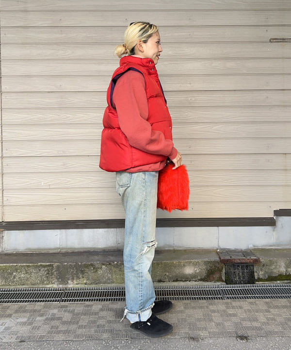 MATSUMOTO AMIさんの「BEAMS WOMEN｜WHITESVILLE / HALF ZIP SWEAT」を使ったコーディネート