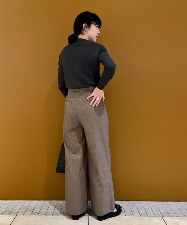 kigoさんの「フラッフィー ボートネック ニット」を使ったコーディネート