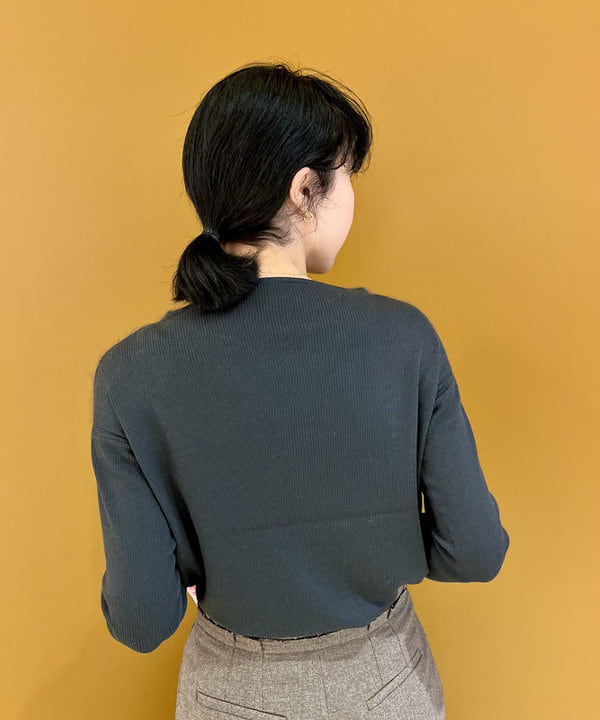 kigoさんの「フラッフィー ボートネック ニット」を使ったコーディネート