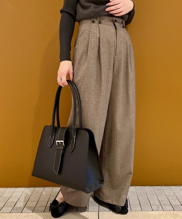 kigoさんの「フラッフィー ボートネック ニット」を使ったコーディネート