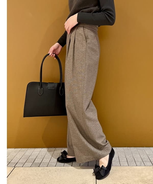 kigoさんの「フラッフィー ボートネック ニット」を使ったコーディネート