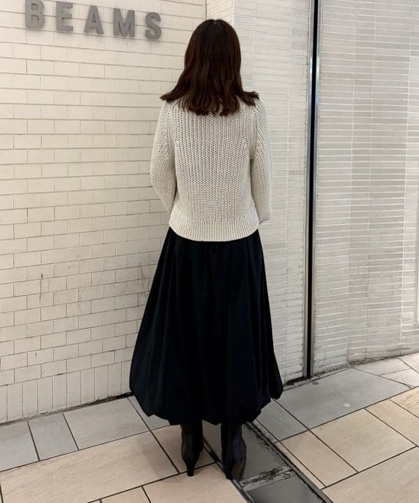 ヒライさんの「BEAMS WOMEN｜畦編み ニット プルオーバー.M」を使ったコーディネート