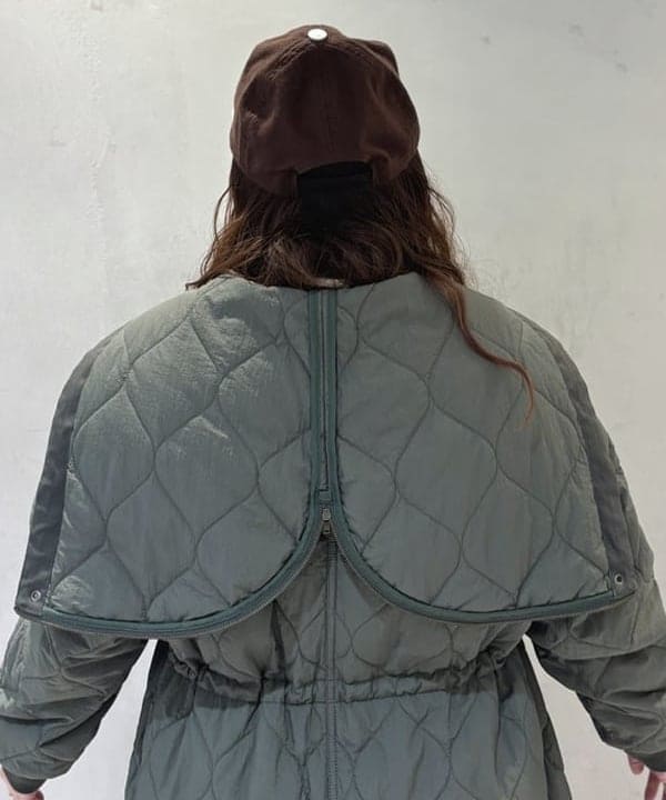 kawaiさんの「BEAMS WOMEN｜ナイロン キルティング フード コート」を使ったコーディネート