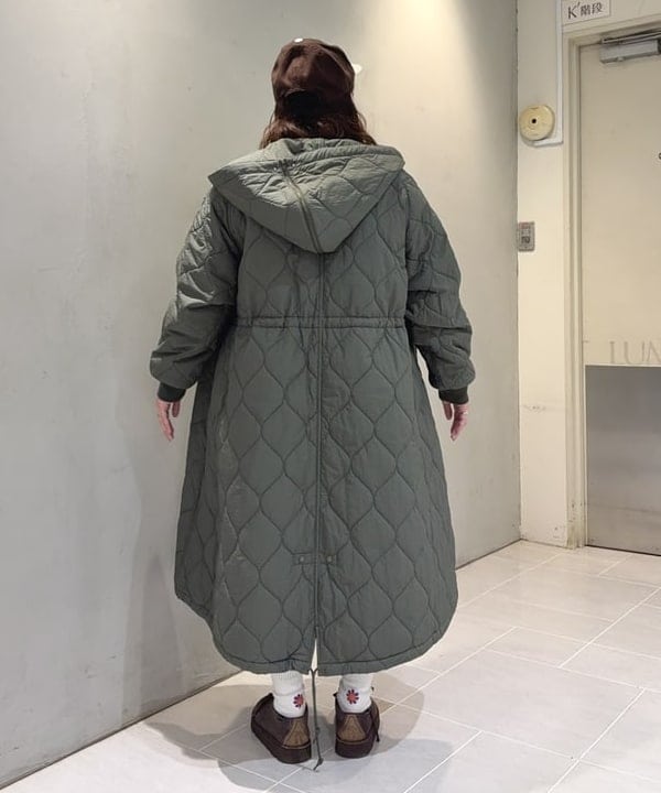 kawaiさんの「BEAMS WOMEN｜ナイロン キルティング フード コート」を使ったコーディネート