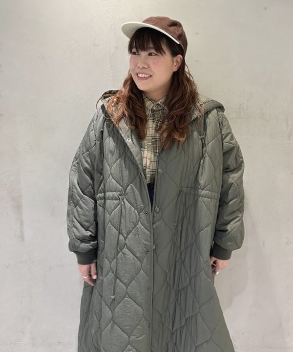 kawaiさんの「BEAMS WOMEN｜ナイロン キルティング フード コート」を使ったコーディネート