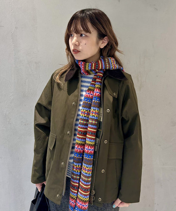 ナツハさんの「BEAMS WOMEN｜【別注】ROBERT MACKIE / フェアアイル マフラー」を使ったコーディネート