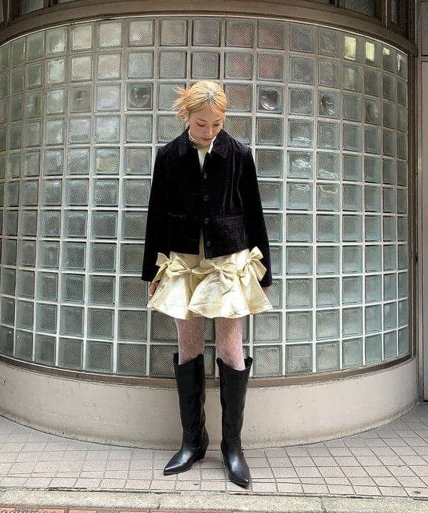 れいなさんの「BEAMS WOMEN｜レースアップ ウエスタン ブーツ」を使ったコーディネート