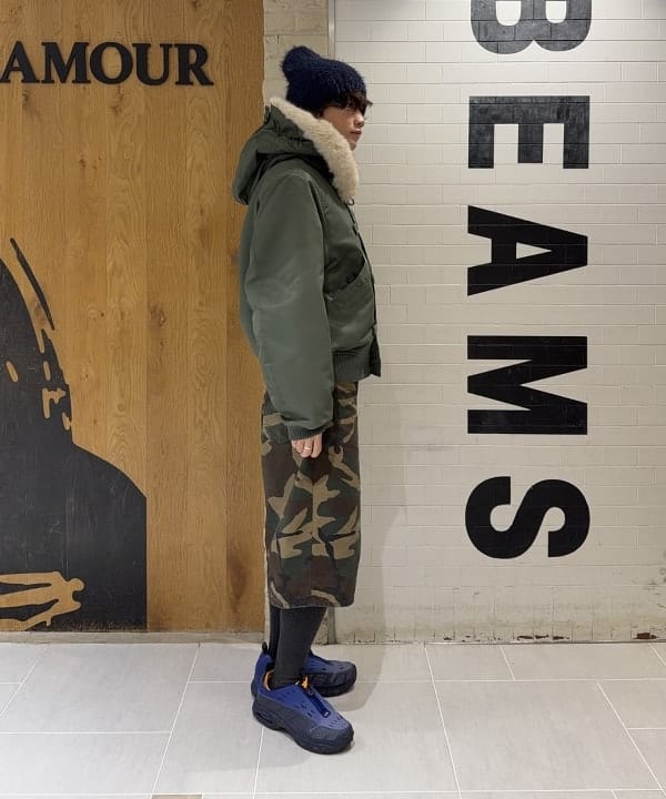 マツミヤさんの「BEAMS WOMEN｜【別注】WILD THINGS / N-2B Flight Jacket」を使ったコーディネート