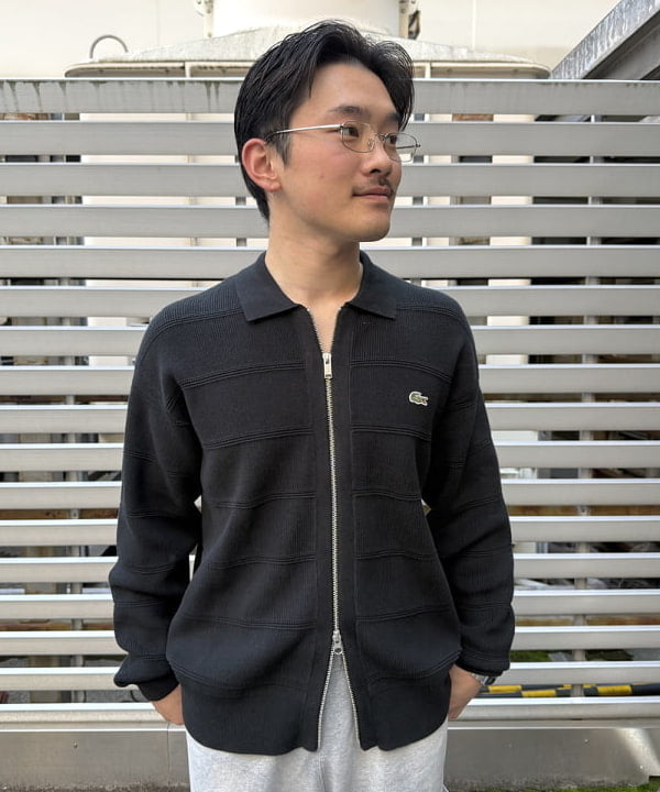 しゅうとさんの「BEAMS WOMEN｜【別注】LACOSTE / ジップ カーディガン」を使ったコーディネート