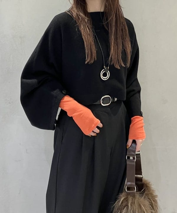 CHIHIROさんの「BEAMS WOMEN｜	クロップド 2WAY ニット」を使ったコーディネート