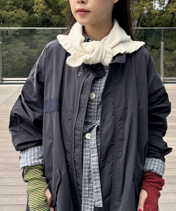 清水 彩乃さんの「BEAMS WOMEN｜ソロテックス M-65 パーカ」を使ったコーディネート