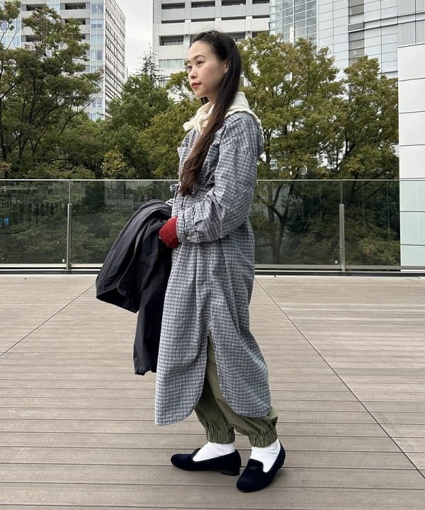 清水 彩乃さんの「BEAMS WOMEN｜ソロテックス M-65 パーカ」を使ったコーディネート