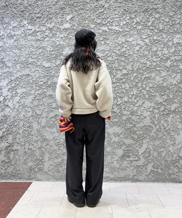 SAEさんの「BEAMS WOMEN｜DANTON / DOUBLE FACE BOA STAND COLLAR CARDIGAN」を使ったコーディネート