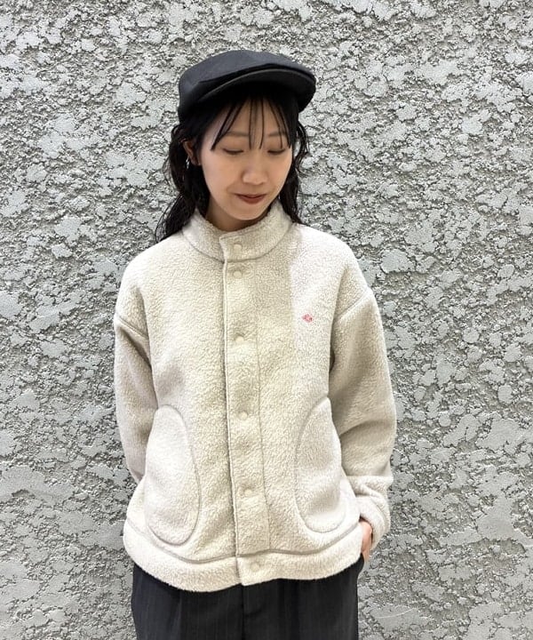 SAEさんの「BEAMS WOMEN｜DANTON / DOUBLE FACE BOA STAND COLLAR CARDIGAN」を使ったコーディネート