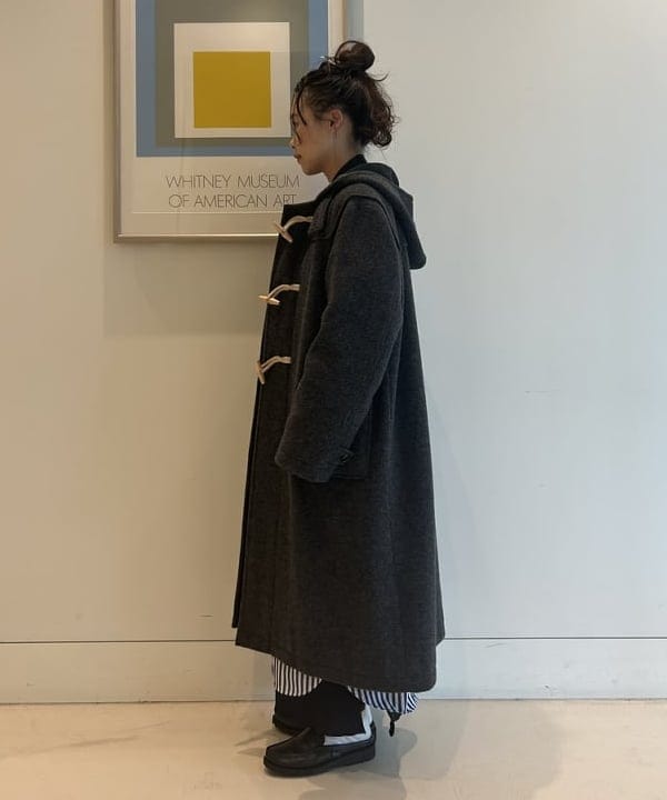 清水 彩乃さんの「BEAMS WOMEN｜モッサー ロング ダッフルコート 25FW」を使ったコーディネート