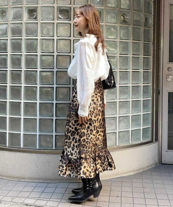 大木さんの「BEAMS WOMEN｜レースアップ ウエスタン ブーツ」を使ったコーディネート