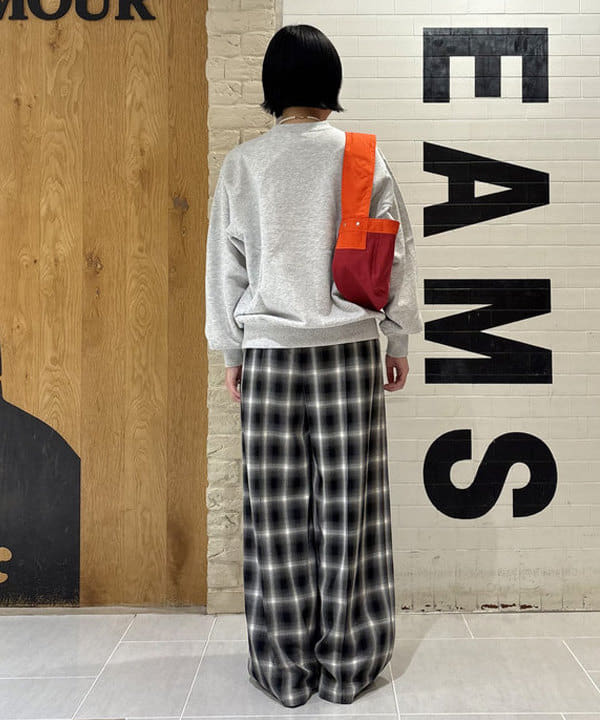 amaさんの「BEAMS WOMEN｜オンブレチェック ワイド パンツ」を使ったコーディネート