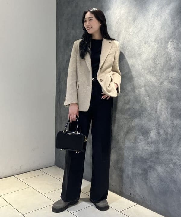 nodokaさんの「BEAMS WOMEN｜モヘヤループ シャギー ジャケット」を使ったコーディネート