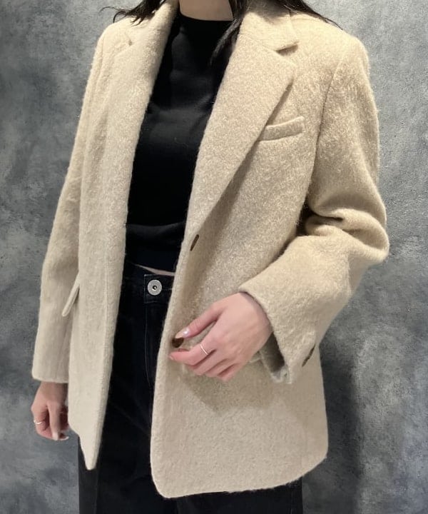 nodokaさんの「BEAMS WOMEN｜モヘヤループ シャギー ジャケット」を使ったコーディネート