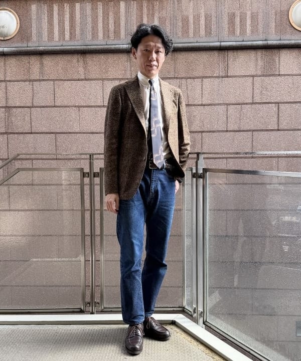 極美品 BEAMS his TUBE ソフトツイード テーラードジャケット 希少 ビームス 松山（1140866） スタイリング・コーディネイト｜BEAMS