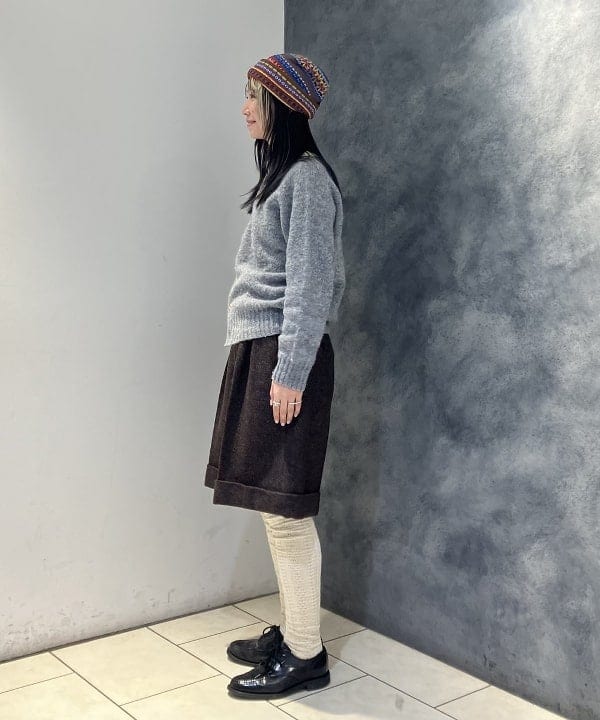 にしだてさんの「BEAMS WOMEN｜【別注】ROBERT MACKIE / フェアアイル ニットキャップ」を使ったコーディネート