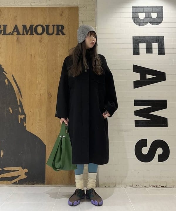 江口 息吹さんの「BEAMS WOMEN｜【別注】Casselini / フラワー ニット帽」を使ったコーディネート