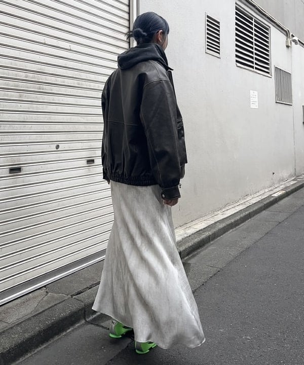 ゆいさんの「BEAMS WOMEN｜フェイクレザー フライト ジャケット」を使ったコーディネート