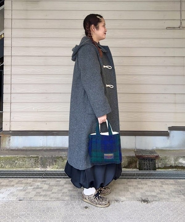 Kyooka Sayakaさんの「BEAMS WOMEN｜モッサー ロング ダッフルコート 25FW」を使ったコーディネート