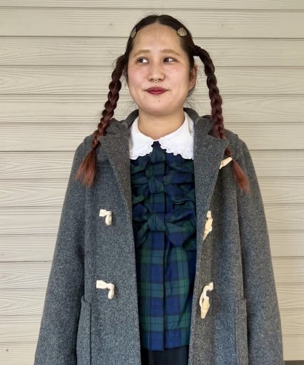 Kyooka Sayakaさんの「BEAMS WOMEN｜モッサー ロング ダッフルコート 25FW」を使ったコーディネート