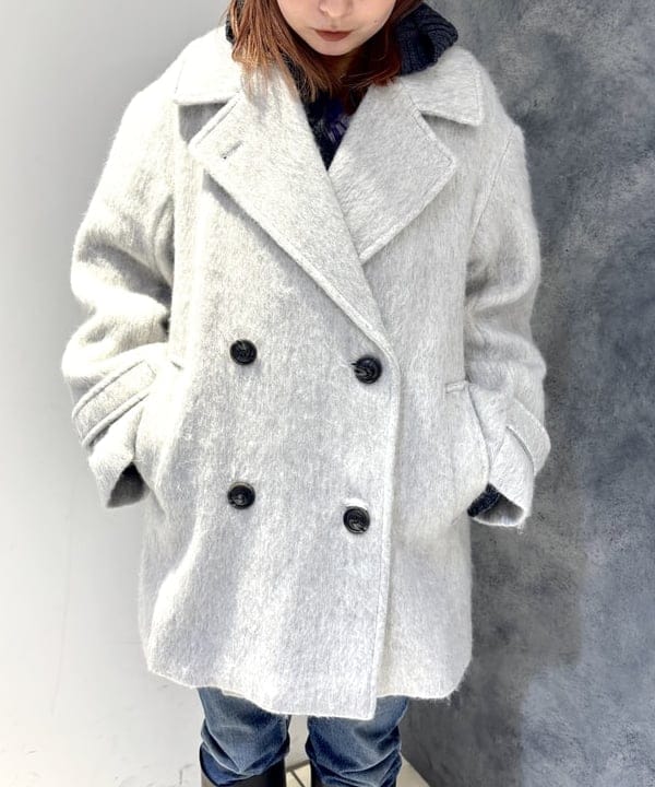 あすかさんの「BEAMS WOMEN｜シャギー ダブル ハーフ コート」を使ったコーディネート