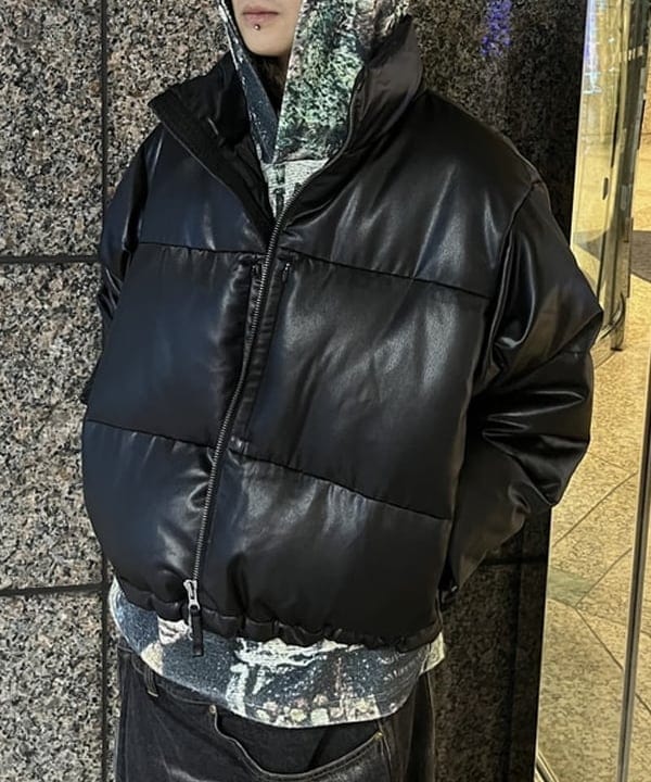 菊田 悠さんの「BEAMS WOMEN｜レザーライク ダウン ブルゾン」を使ったコーディネート