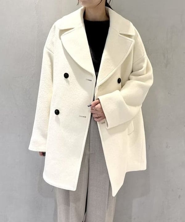 ヒライさんの「BEAMS WOMEN｜TICCA / ウール ピーコート」を使ったコーディネート