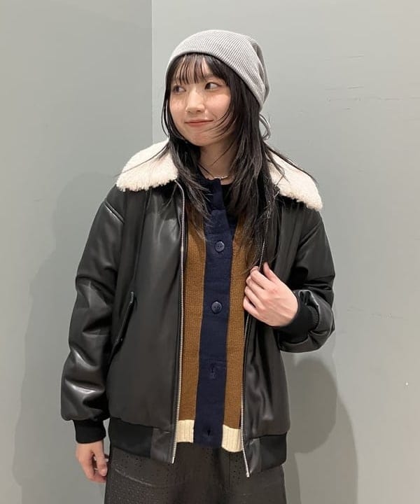 加歩さんの「BEAMS WOMEN｜【別注】Champion / ニット カーディガン」を使ったコーディネート